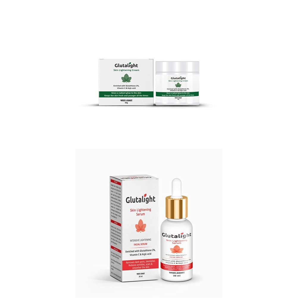 Glutalight Skin Lightening Cream with 2% Glutathione, 5% Vitamin C, 1 GB Glutalight Glutalight Skin Lightening Cream with 2% Glutathione, 5% Vitamin C, 1 GB Glutalight
