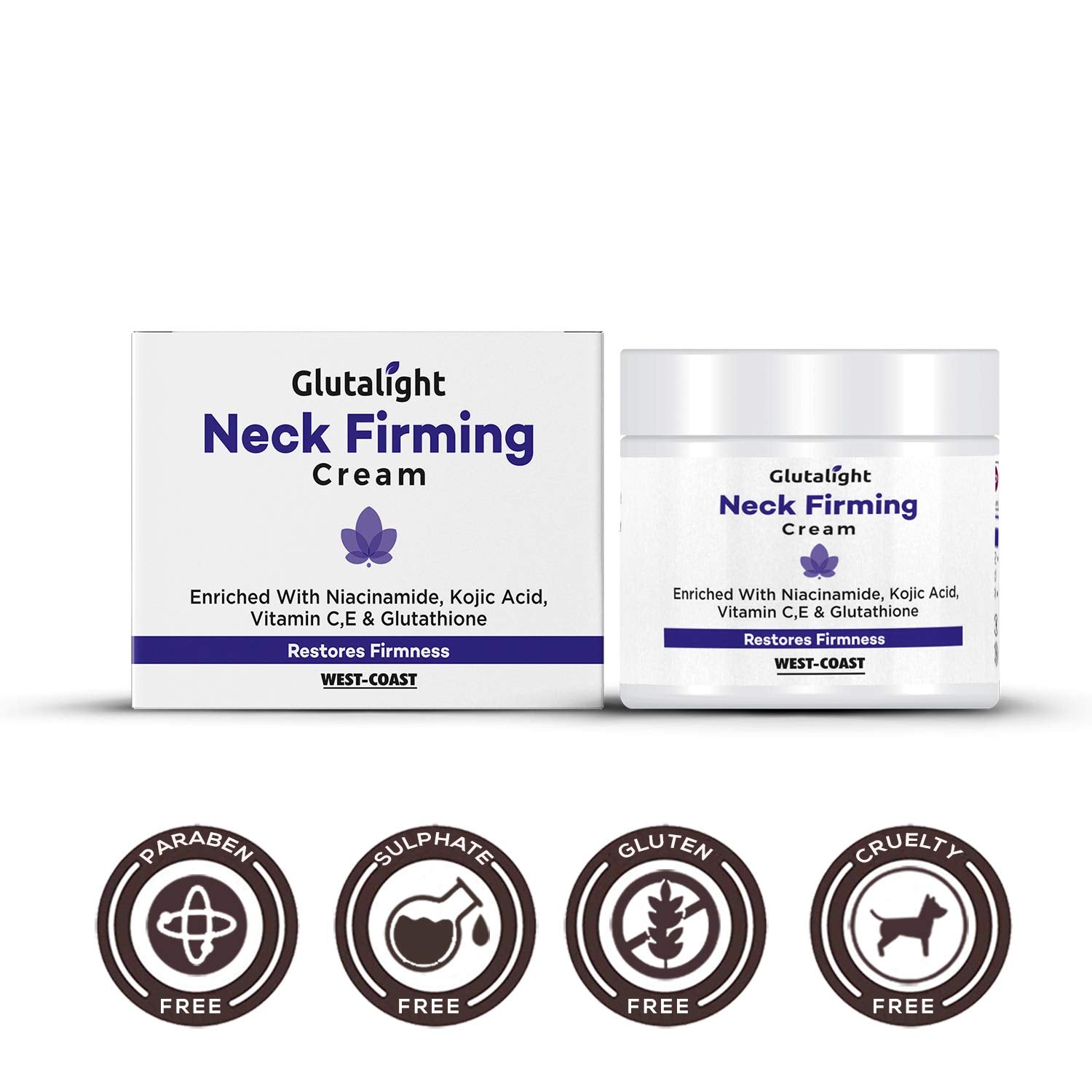 Glutalight Neck Firming Cream with .01% Glutathione, 2% Vitamin C GB Glutalight Glutalight Neck Firming Cream with .01% Glutathione, 2% Vitamin C GB Glutalight