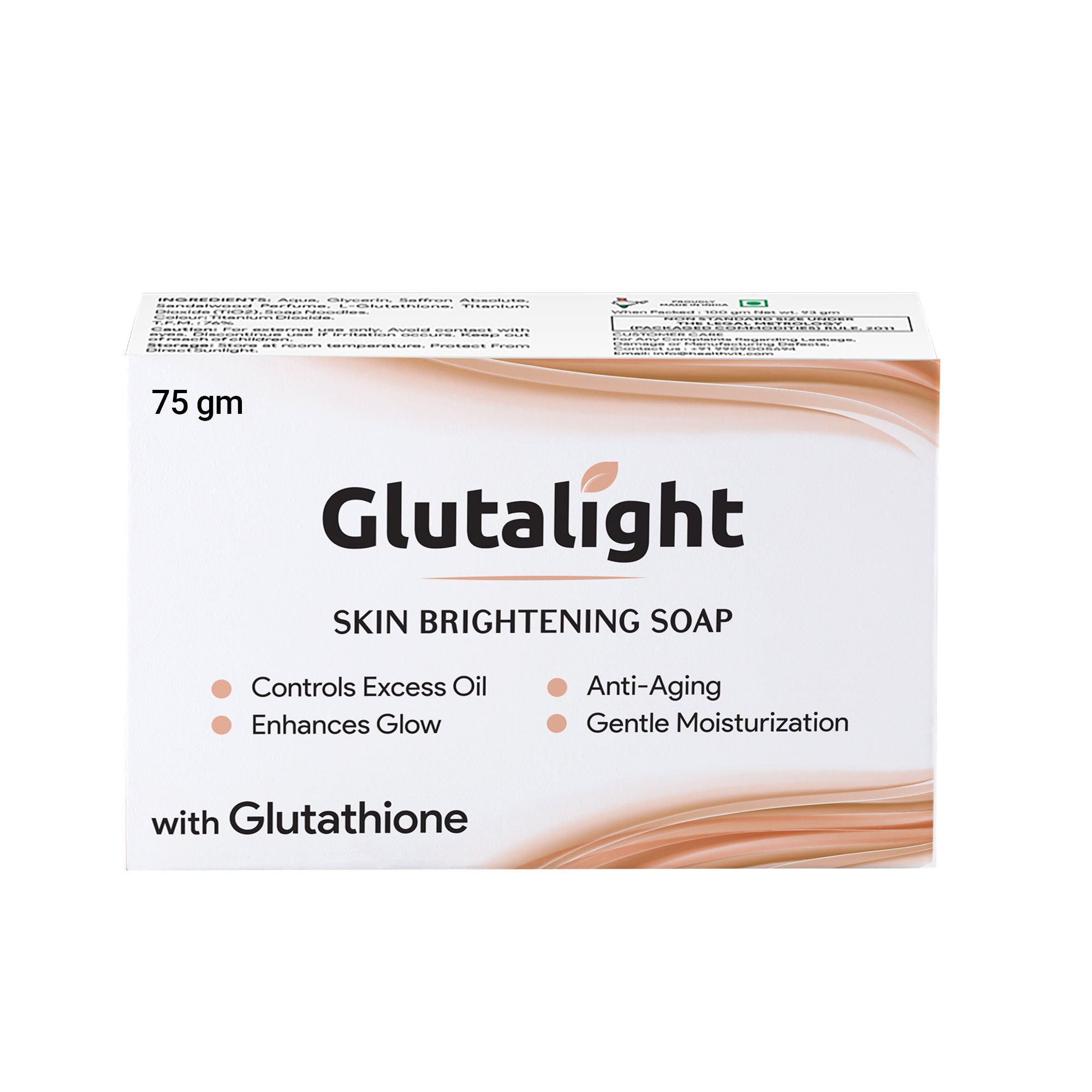 Glutalight Skin Lightening Soap with 1% Glutathione | Reduces Dark GB Glutalight Glutalight Skin Lightening Soap with 1% Glutathione | Reduces Dark GB Glutalight