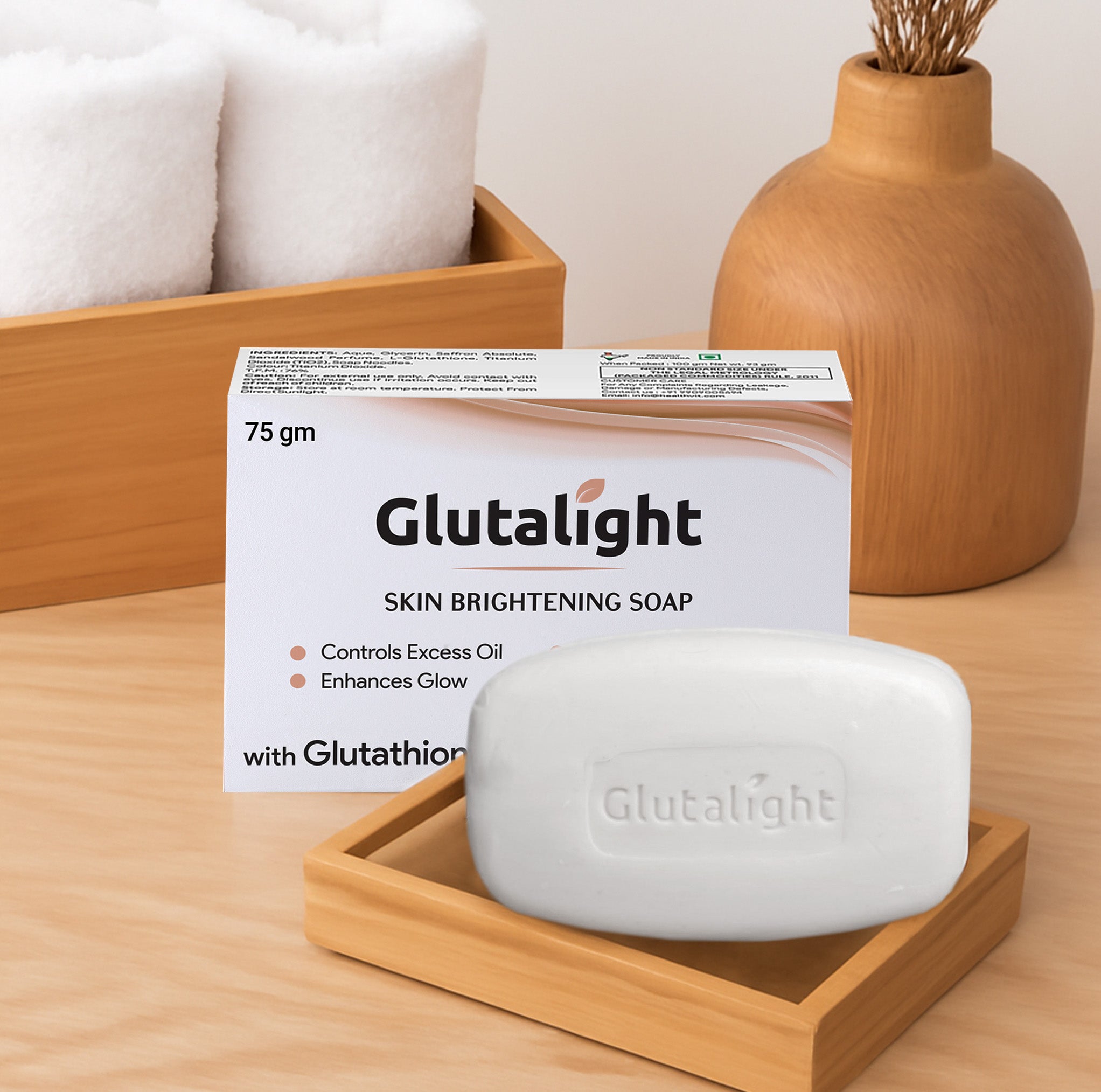 Glutalight Skin Lightening Soap with 1% Glutathione | Reduces Dark GB Glutalight Glutalight Skin Lightening Soap with 1% Glutathione | Reduces Dark GB Glutalight