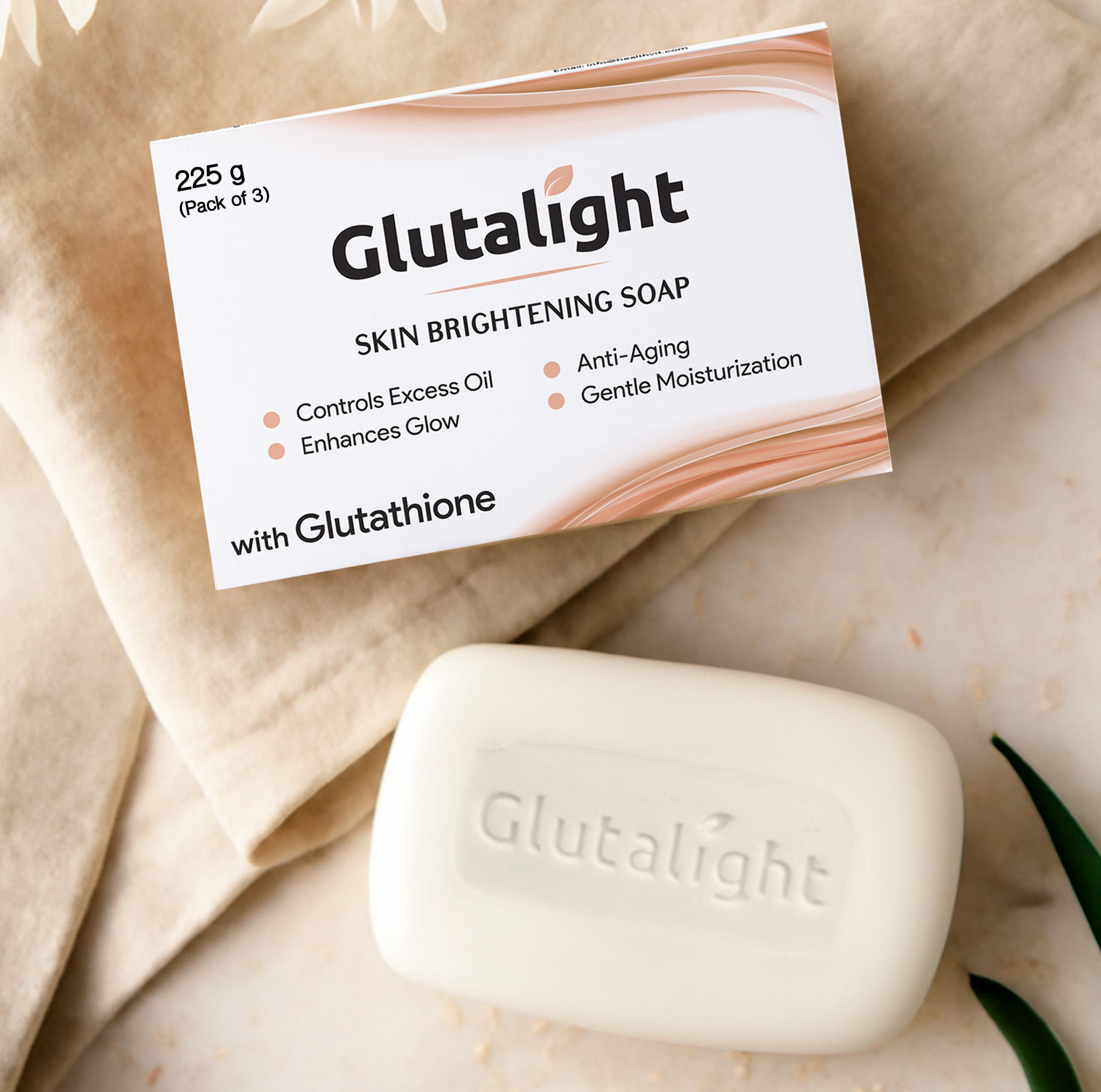Glutalight Skin Lightening Soap with 1% Glutathione |Reduces Dark GB Glutalight Glutalight Skin Lightening Soap with 1% Glutathione |Reduces Dark GB Glutalight