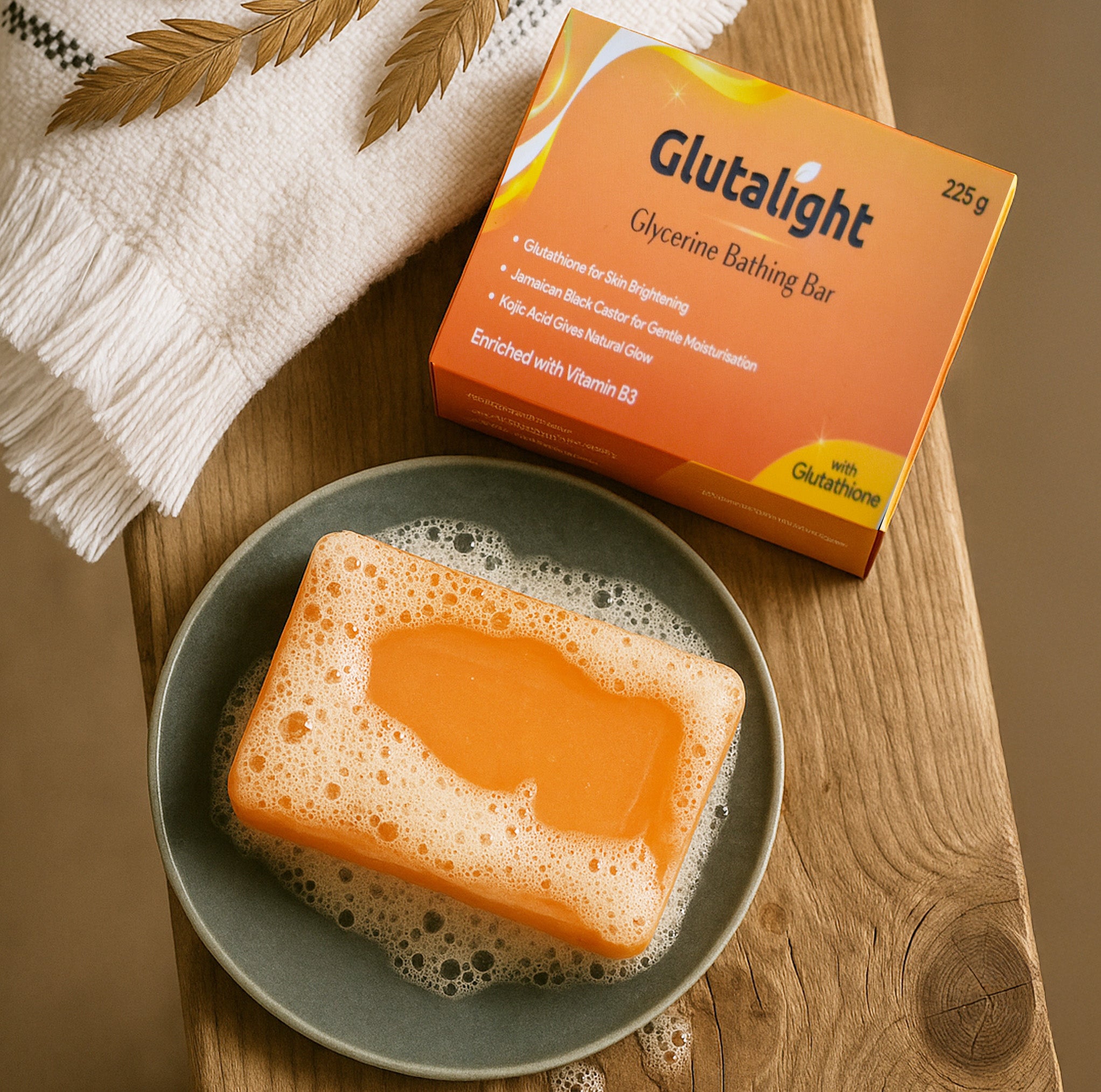 Glutalight Glycerin Soap| Glutathione | Kojic acid soap - Pack of 3 | Skin Brightening & Lightening Soap | With goodness of Black Castor| Bath Soap | ... Glutalight Glycerin Soap| Glutathione | Kojic acid soap - Pack of 3 | Skin Brightening & Lightening Soap | With goodness of Black Castor| Bath Soap | ...