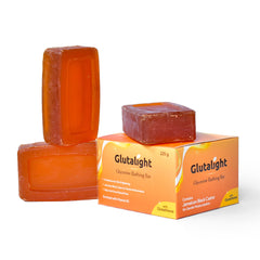 Glutalight Soap | Glutathione Soap & Kojic Acid Soap | Glycerin Soap | Body Tan Removal Soap | Soaps for Bath | Bath Soap Combo Offers | Enriched with Black Castor - Pack of 9