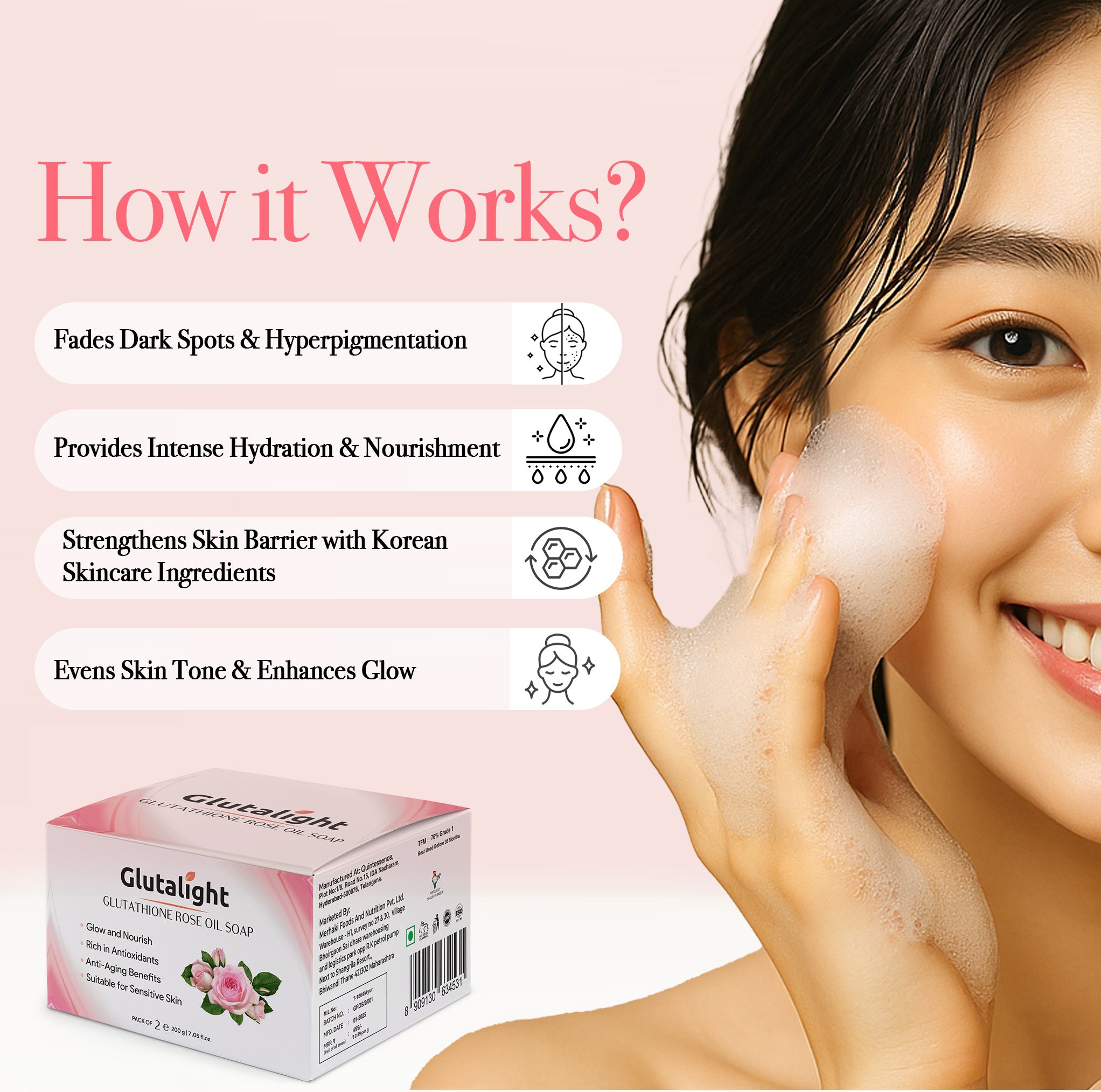 what is glutathione soap used for Buy Glutalight Pack of 2: Glutathione Rose Oil Soap – GB Glutalight
