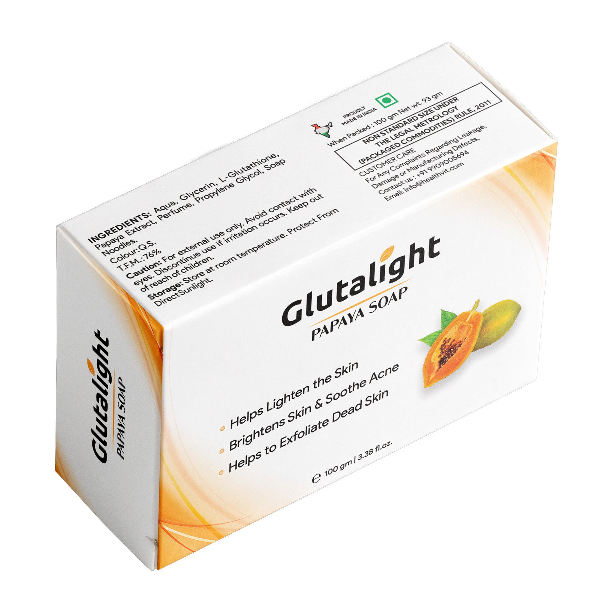 Glutalight Papaya Soap | Body Tan Removal Soap | Kojic Acid & Olive Oi GB Glutalight Glutalight Papaya Soap | Body Tan Removal Soap | Kojic Acid & Olive Oi GB Glutalight