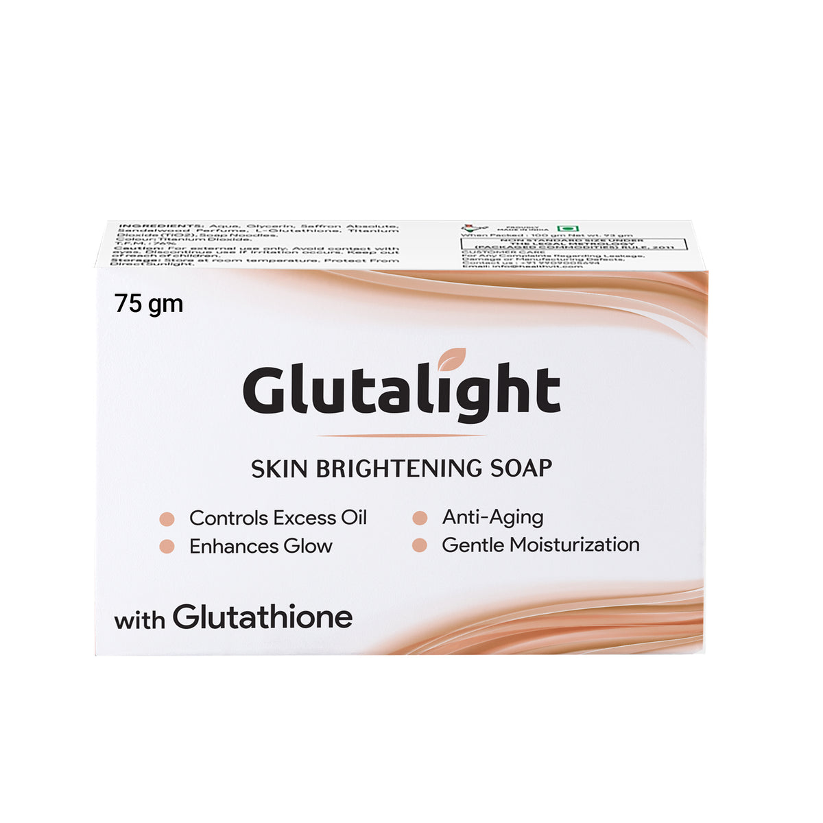 Glutalight Skin Lightening Soap with 1% Glutathione | Reduces Dark GB Glutalight Glutalight Skin Lightening Soap with 1% Glutathione | Reduces Dark GB Glutalight