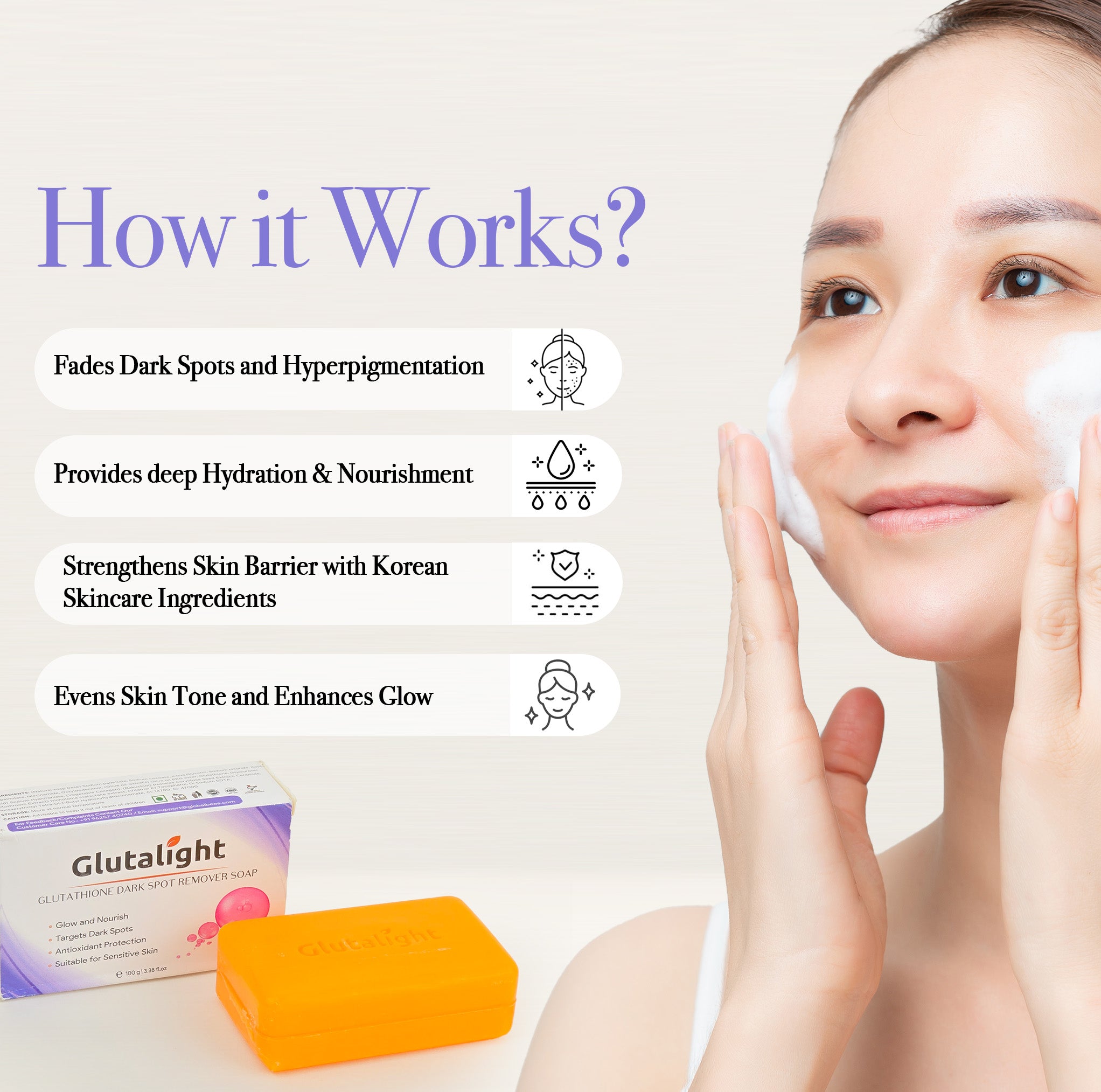 Buy Glutalight Glutathione Dark Spot Remover Soap - 100g GB Glutalight Buy Glutalight Glutathione Dark Spot Remover Soap - 100g GB Glutalight