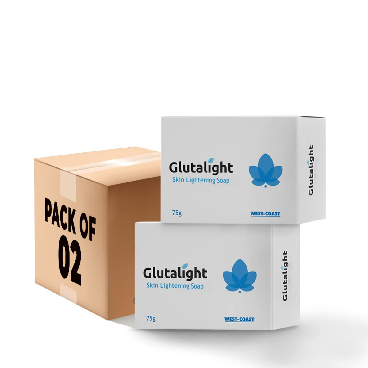 Glutalight Skin Lightening Soap with 1% Glutathione |Reduces Dark spots, Age Marks |for Skin Brightening – 75GM (Pack of 2)